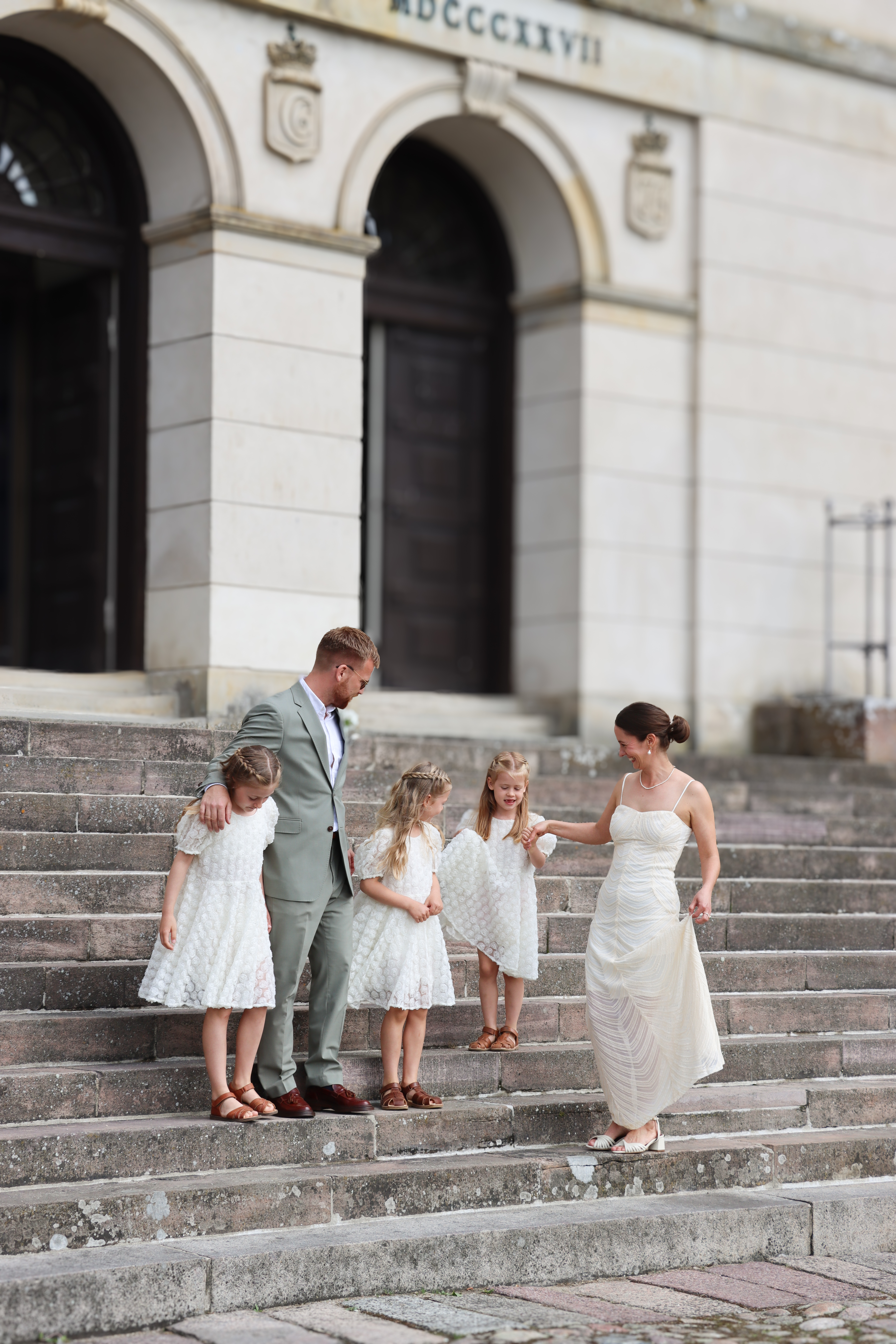 Bryllupsfoto med børn